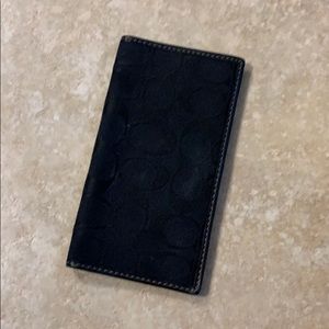 Coach checkbook holder